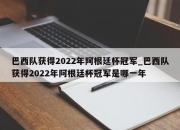 江南体育-巴西队获得2022年阿根廷杯冠军_巴西队获得2022年阿根廷杯冠军是哪一年